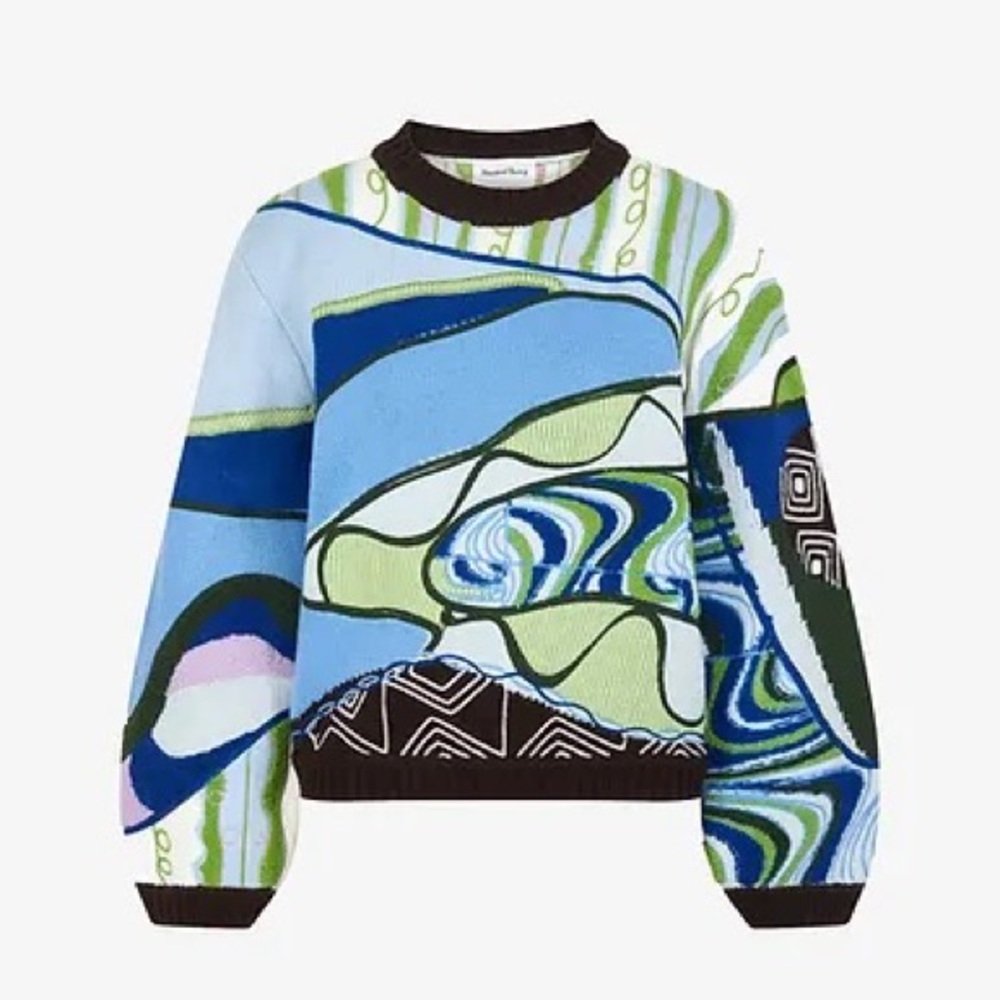 House of Sunny Hypnotize Landscape Knit Sweater/Jumper